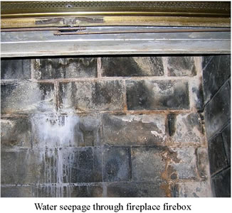 fireplace defect